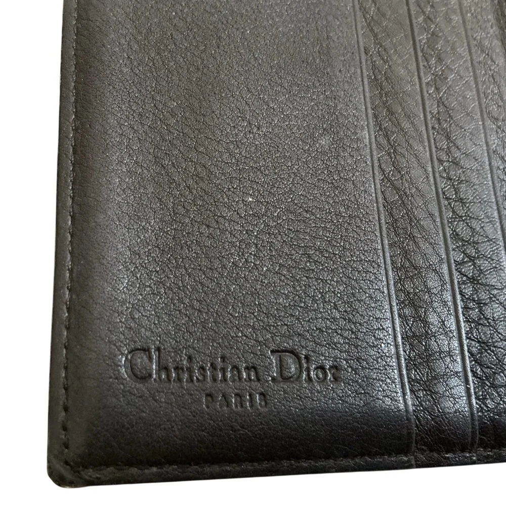 Christian Dior Brown Trotter Compact Wallet